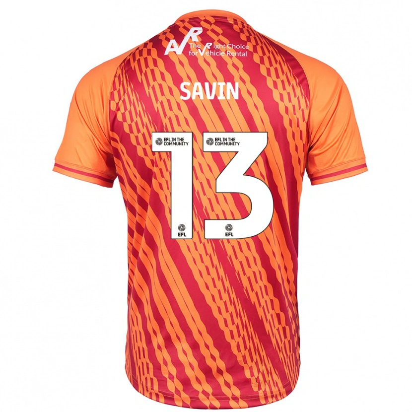 Danxen Kinderen Toby Savin #13 Oranje Keepersshirt 2025/26 T-Shirt België
