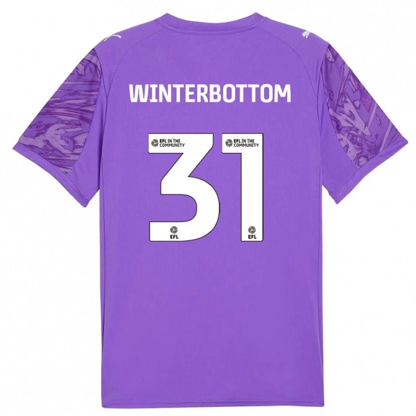 Danxen Kinderen Ben Winterbottom #31 Mediumslateblue Keepersshirt 2025/26 T-Shirt België