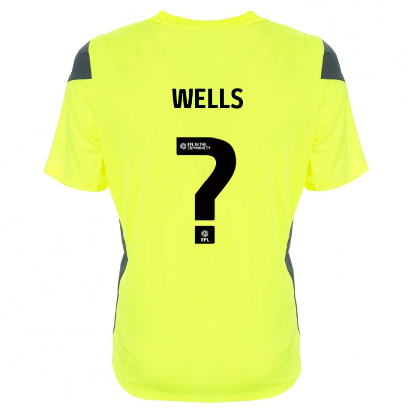 Danxen Kinderen Liv Wells #0 Fluorescerend Groen Zwart Keepersshirt 2025/26 T-Shirt België