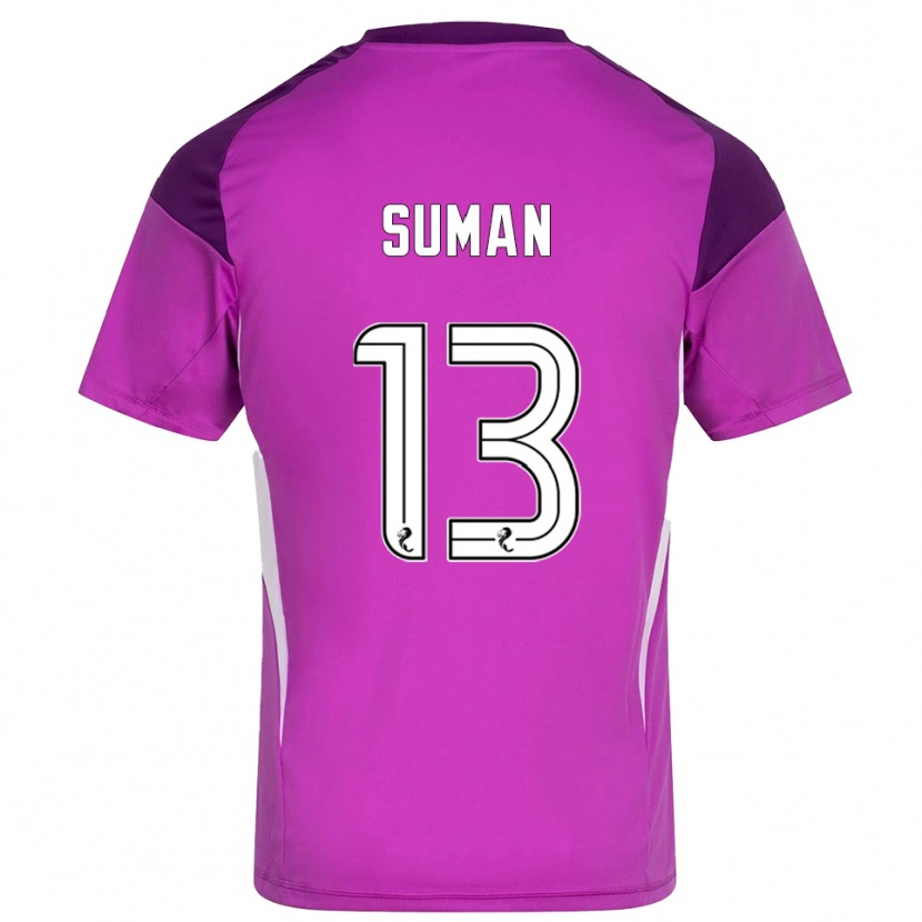 Danxen Kinderen Nick Suman #13 Paars Magenta Keepersshirt 2025/26 T-Shirt België
