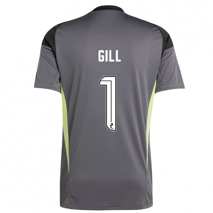 Danxen Kinderen Marcus Gill #1 Grijs Wit Keepersshirt 2025/26 T-Shirt België