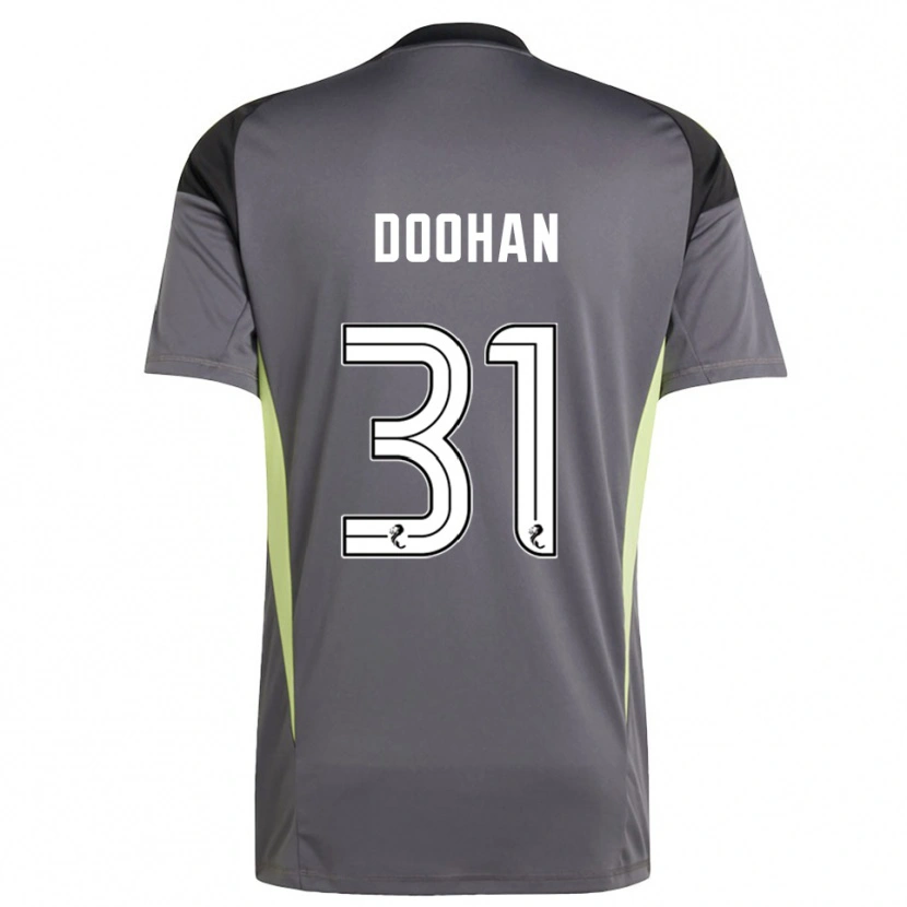 Danxen Kinderen Ross Doohan #31 Grijs Wit Keepersshirt 2025/26 T-Shirt België