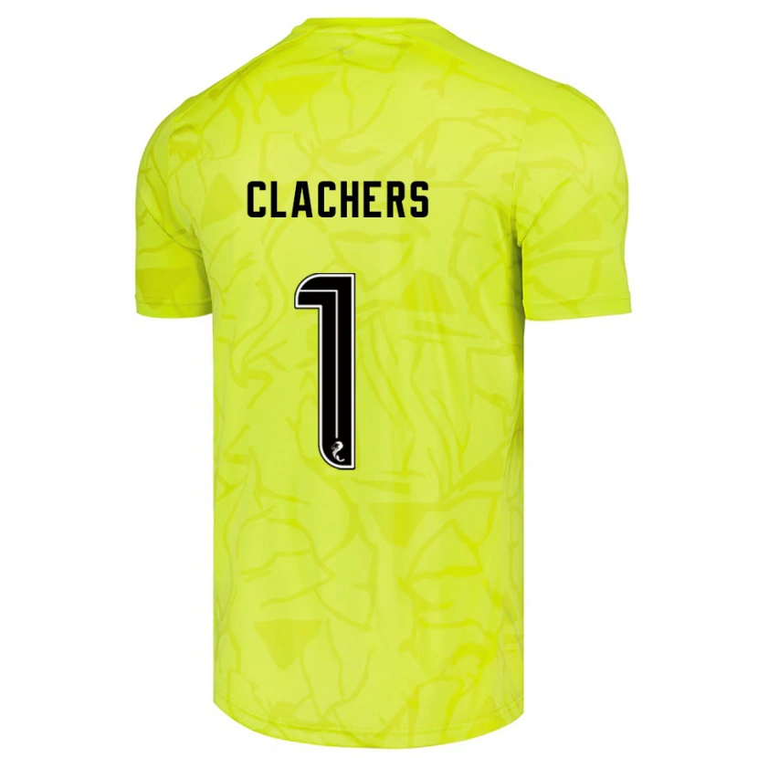 Danxen Kinderen Erin Clachers #1 Geel Zwart Keepersshirt 2025/26 T-Shirt België