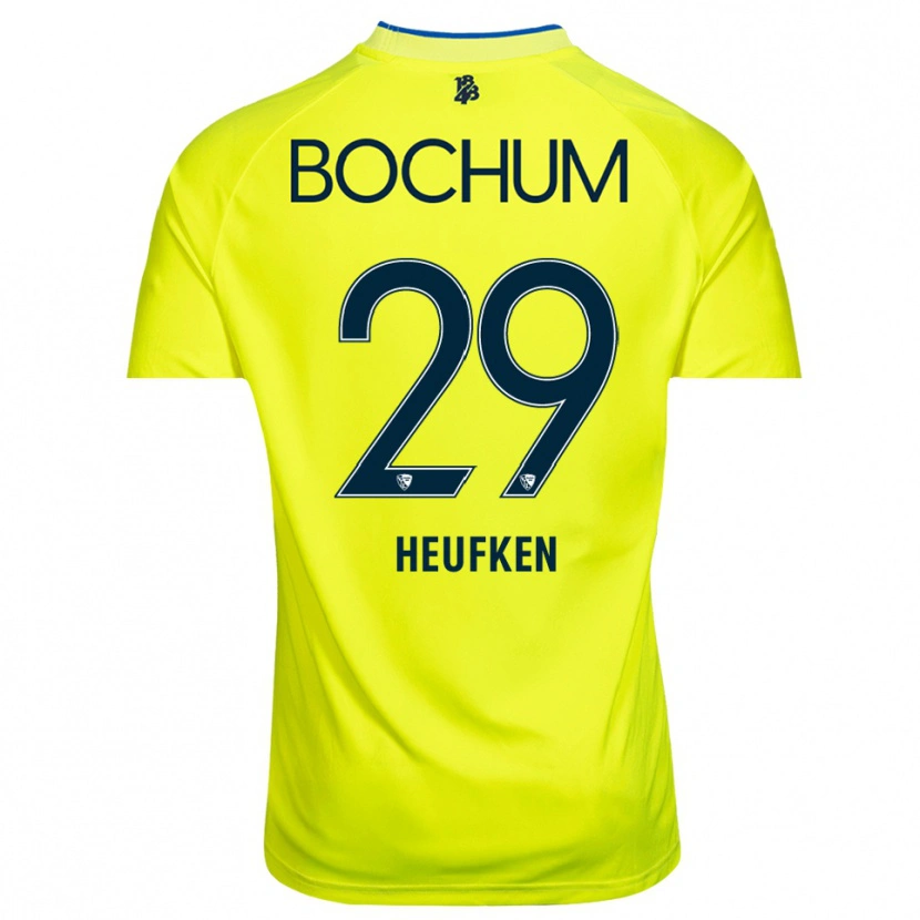 Danxen Kinderen Jeremias Heufken #29 Geel Groen Keepersshirt 2025/26 T-Shirt België