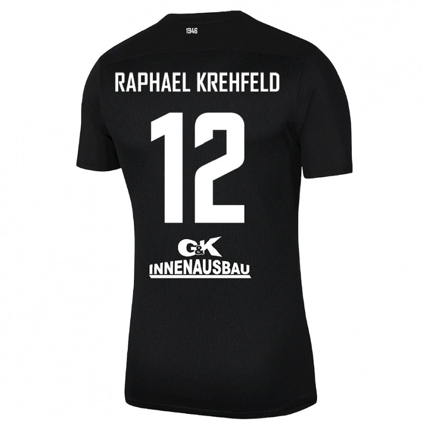 Danxen Kinderen Luca Raphael Krehfeld #12 Zwart Wit Keepersshirt 2025/26 T-Shirt België