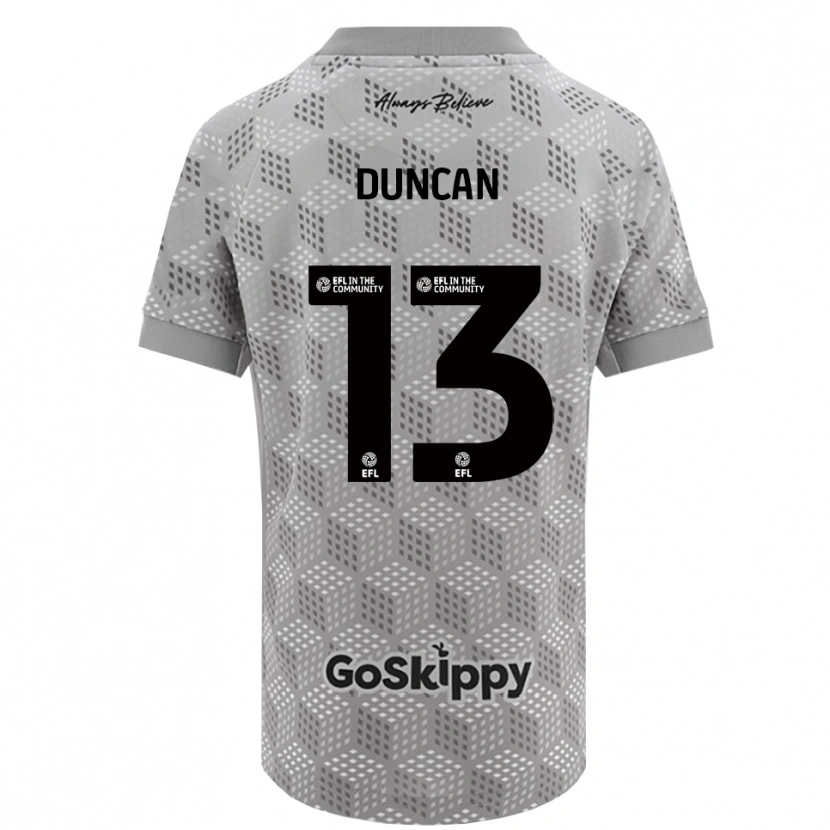Danxen Kinderen Joe Duncan #13 Zwart Grijs Keepersshirt 2025/26 T-Shirt België