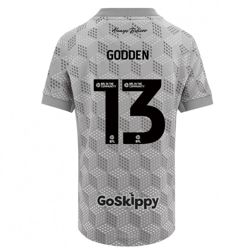 Danxen Kinderen Freddie Godden #13 Zwart Grijs Keepersshirt 2025/26 T-Shirt België