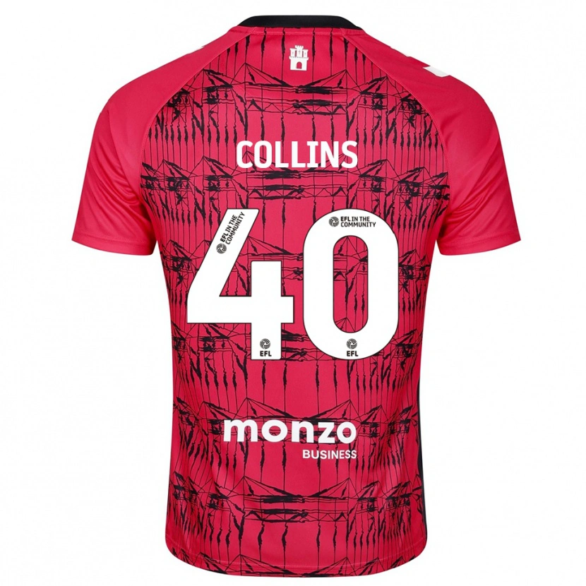 Danxen Kinderen Brad Collins #40 Rood Wit Keepersshirt 2025/26 T-Shirt België