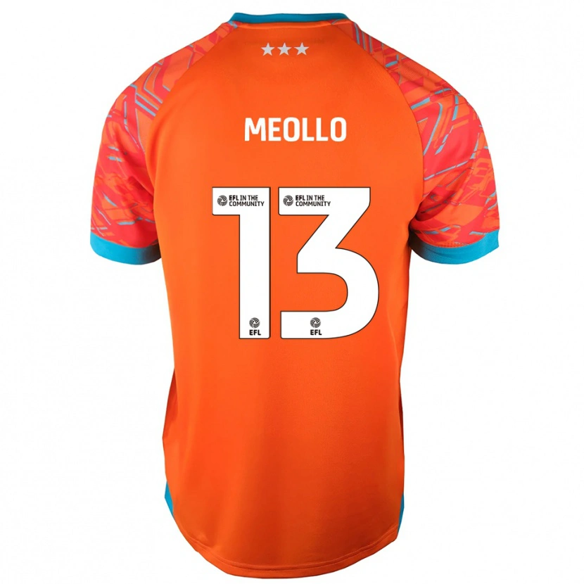 Danxen Kinderen Nina Meollo #13 Oranje Wit Keepersshirt 2025/26 T-Shirt België