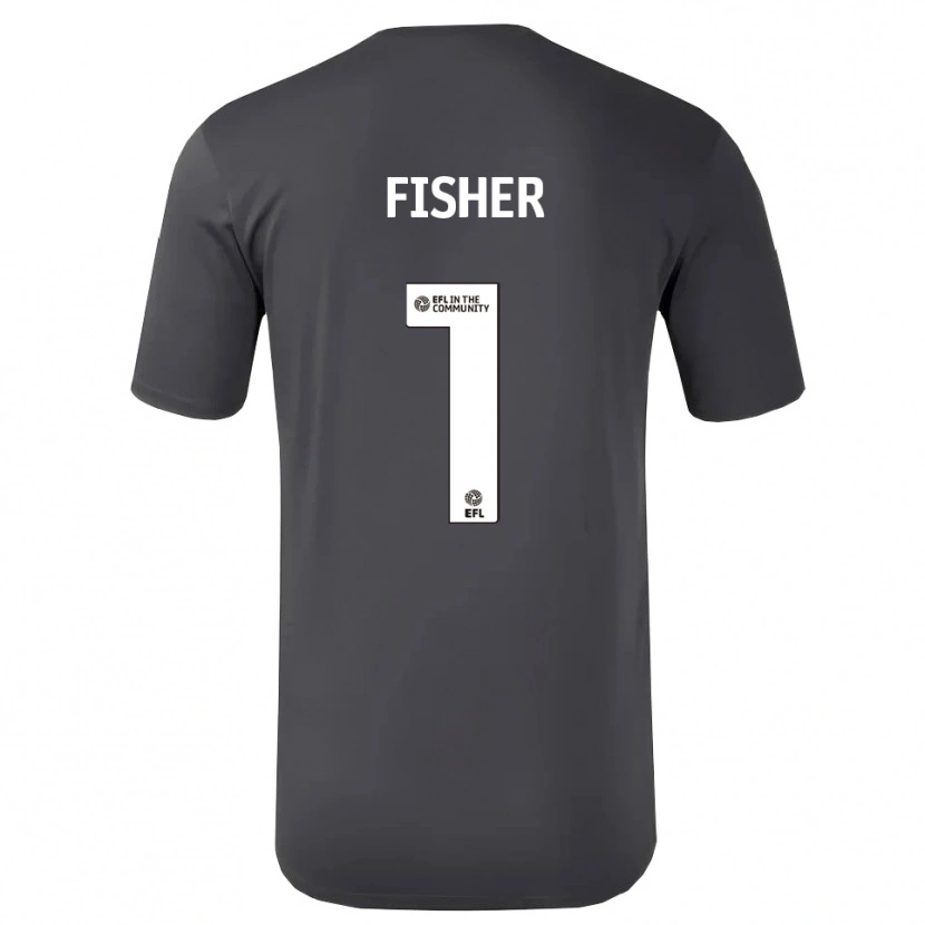 Danxen Kinderen Nathan Fisher #1 Zwart Wit Keepersshirt 2025/26 T-Shirt België