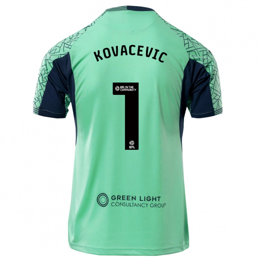 Danxen Kinderen Vladan Kovačević #1 Aqua Zwart Keepersshirt 2025/26 T-Shirt België