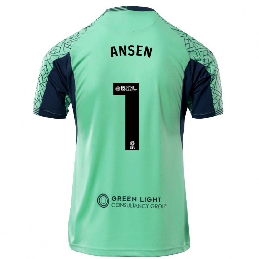Danxen Kinderen Caleb Ansen #1 Aqua Zwart Keepersshirt 2025/26 T-Shirt België