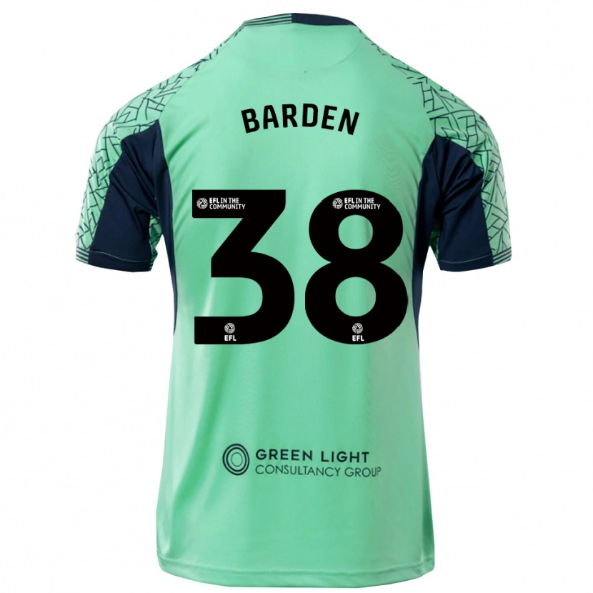 Danxen Kinderen Daniel Barden #38 Aqua Zwart Keepersshirt 2025/26 T-Shirt België