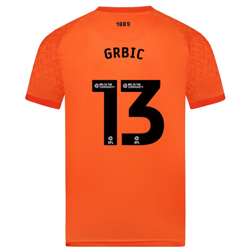 Danxen Kinderen Ivo Grbic #13 Oranje Zwart Keepersshirt 2025/26 T-Shirt België