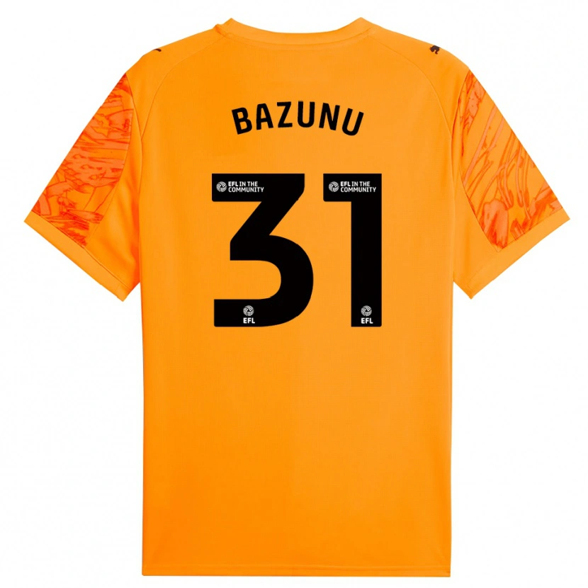 Danxen Kinderen Gavin Bazunu #31 Oranje Zwart Keepersshirt 2025/26 T-Shirt België