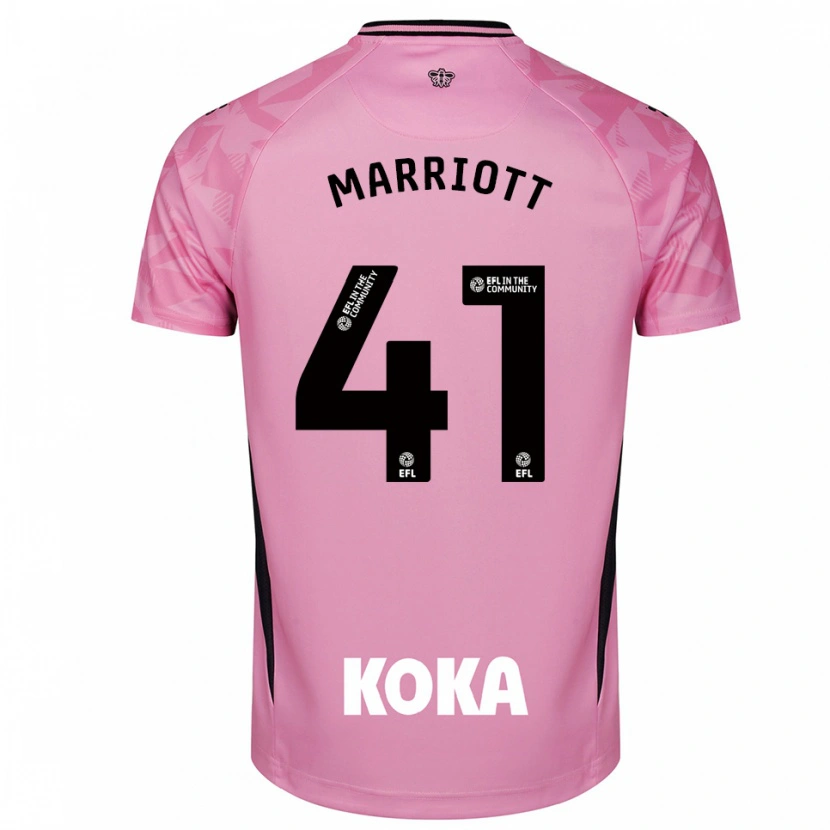 Danxen Kinderen Alfie Marriott #41 Licht Roze Zwart Keepersshirt 2025/26 T-Shirt België
