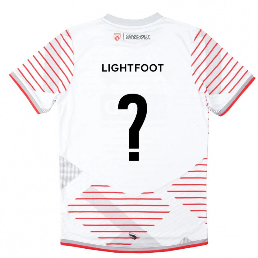 Danxen Kinderen Erin Lightfoot #0 Wit Rood Keepersshirt 2025/26 T-Shirt België