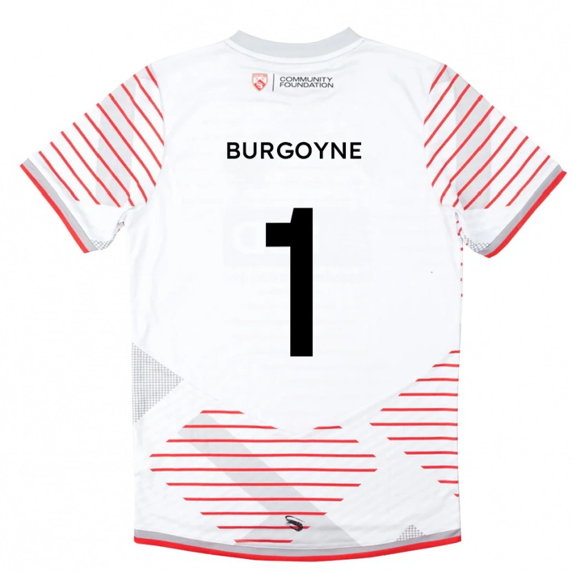 Danxen Kinderen Harry Burgoyne #1 Wit Rood Keepersshirt 2025/26 T-Shirt België