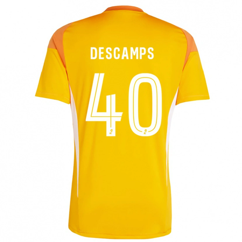 Danxen Kinderen Rémy Descamps #40 Oranje Rood Keepersshirt 2025/26 T-Shirt België