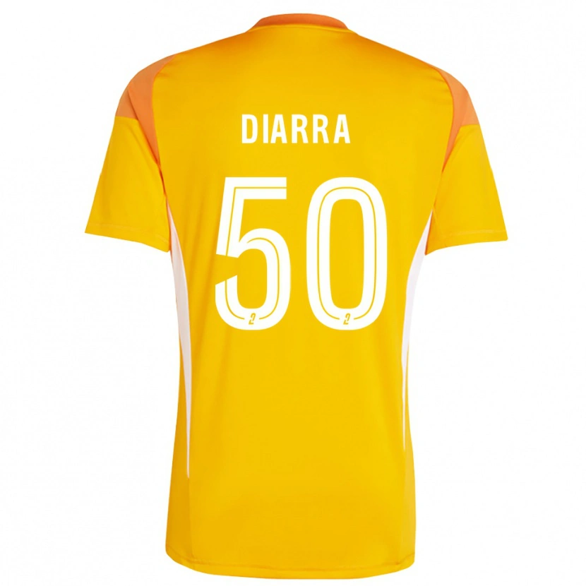 Danxen Kinderen Lassine Diarra #50 Oranje Rood Keepersshirt 2025/26 T-Shirt België