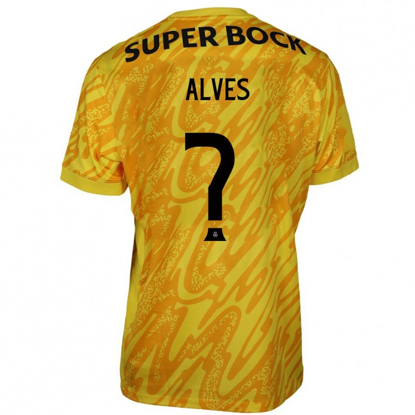 Danxen Kinderen Guilherme Alves #0 Geel Oranje Keepersshirt 2025/26 T-Shirt België