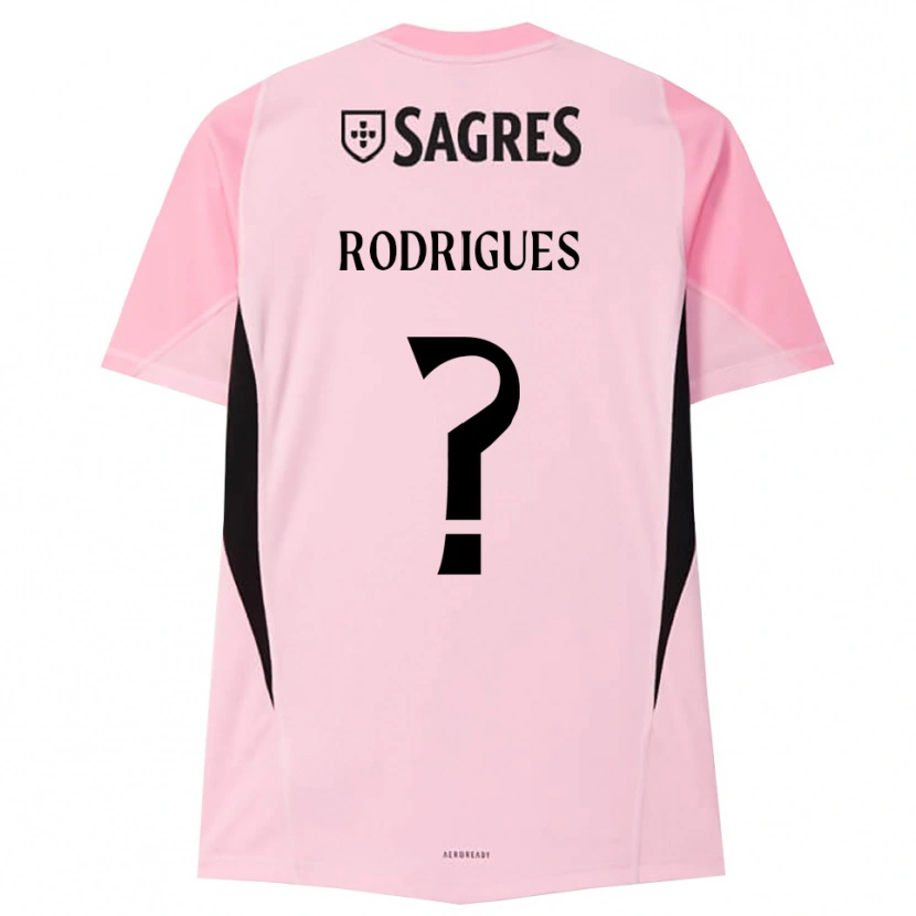 Danxen Kinderen Miguel Rodrigues #0 Roze Zwart Keepersshirt 2025/26 T-Shirt België