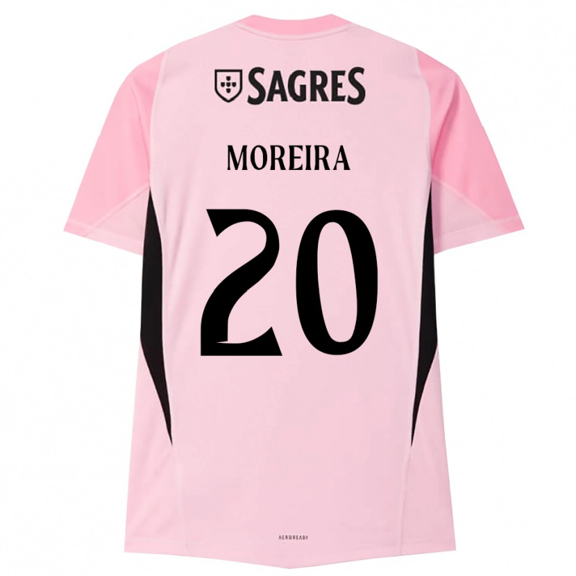 Danxen Kinderen André Moreira #20 Roze Zwart Keepersshirt 2025/26 T-Shirt België