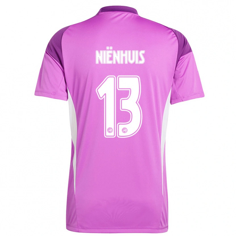 Danxen Kinderen Lois Niënhuis #13 Lichtpaars Wit Keepersshirt 2025/26 T-Shirt België