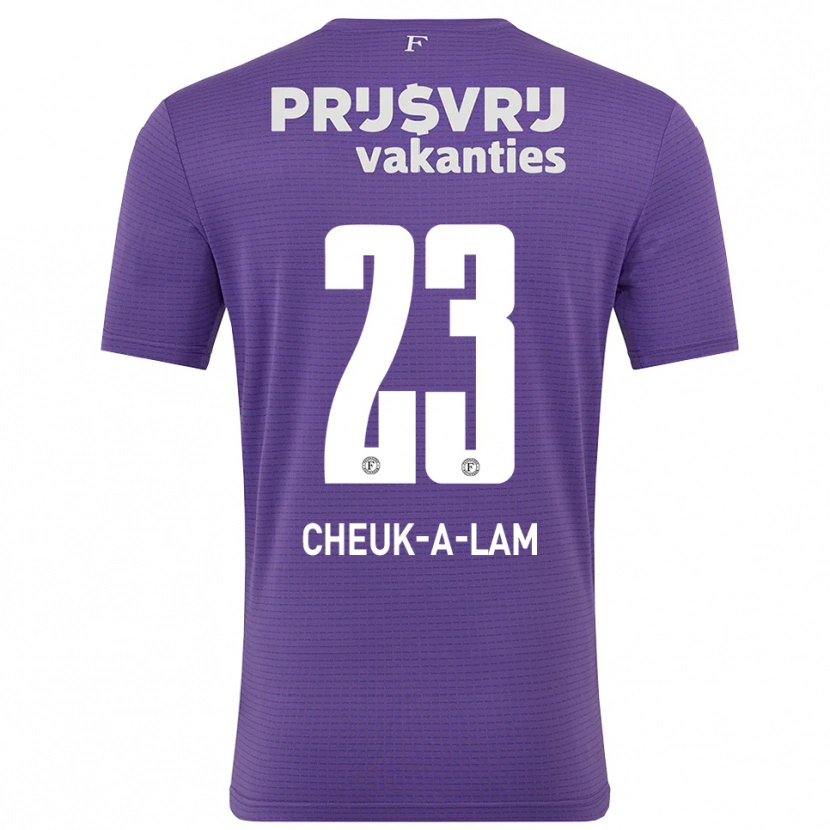 Danxen Kinderen Lee-Quincy Cheuk-A-Lam #23 Paars Wit Keepersshirt 2025/26 T-Shirt België