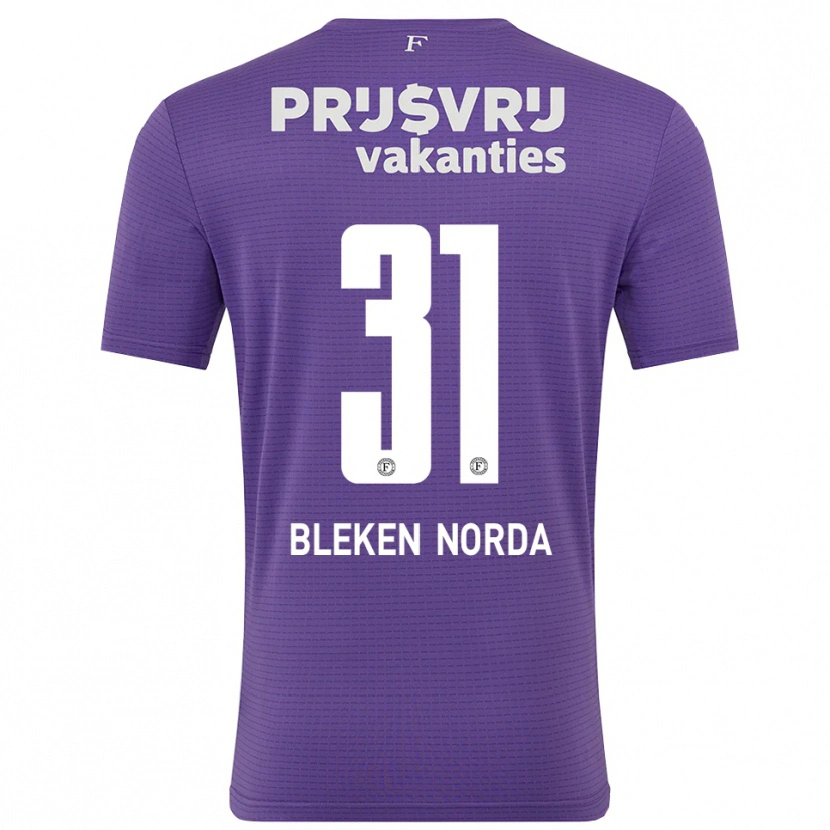 Danxen Kinderen Haakon Bleken Norda #31 Paars Wit Keepersshirt 2025/26 T-Shirt België