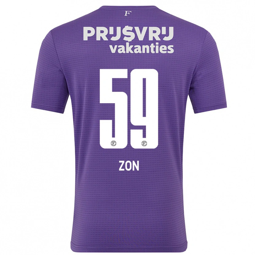Danxen Kinderen Oier Zon #59 Paars Wit Keepersshirt 2025/26 T-Shirt België