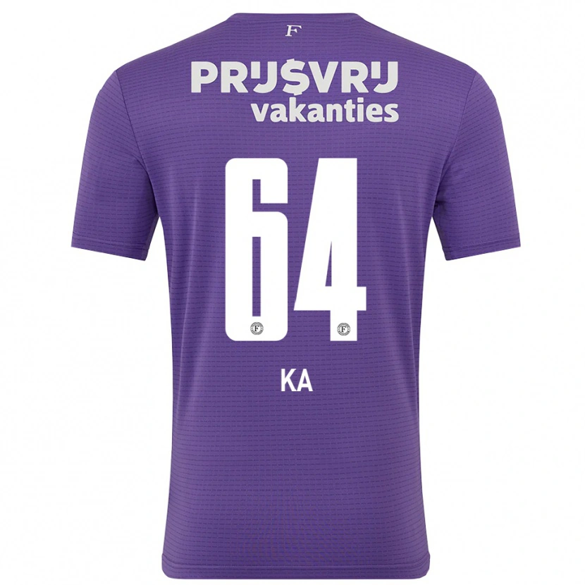 Danxen Kinderen Ismail Ka #64 Paars Wit Keepersshirt 2025/26 T-Shirt België