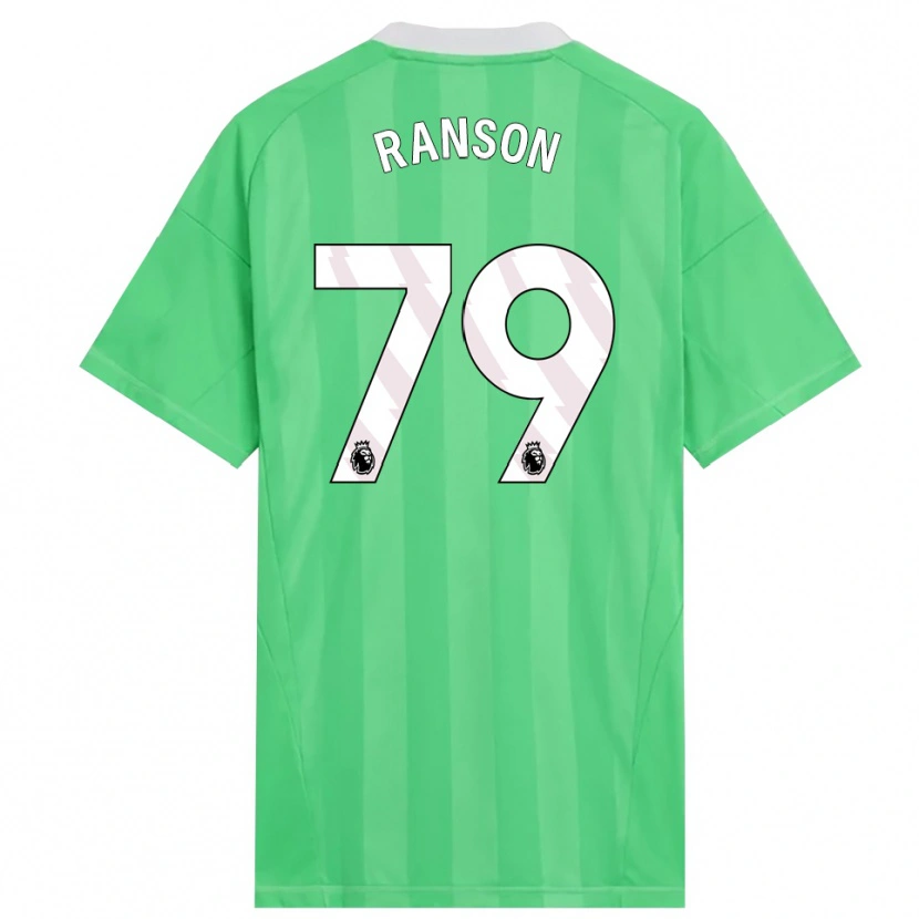 Danxen Kinderen Khari Ranson #79 Lichtgroen Wit Keepersshirt 2025/26 T-Shirt België