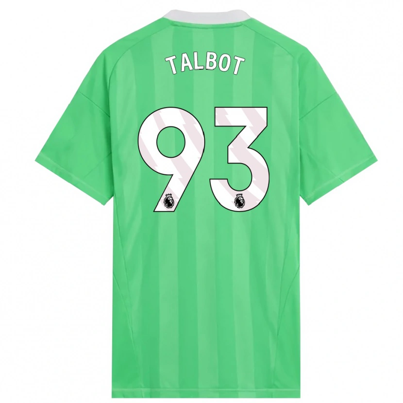 Danxen Kinderen Jack Talbot #93 Lichtgroen Wit Keepersshirt 2025/26 T-Shirt België