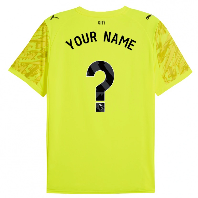 Danxen Kinderen Manchester City Geel Oranje Zwart Keepersshirt 2025/26 T-Shirt België