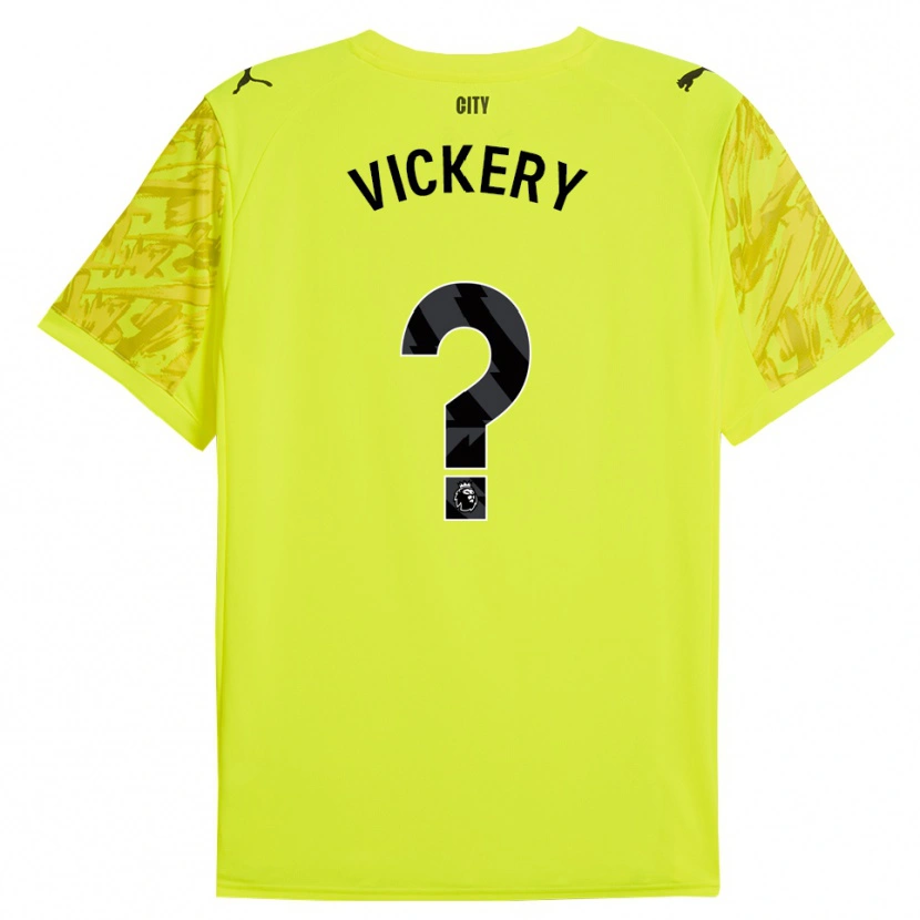 Danxen Kinderen Ben Vickery #0 Geel Oranje Zwart Keepersshirt 2025/26 T-Shirt België