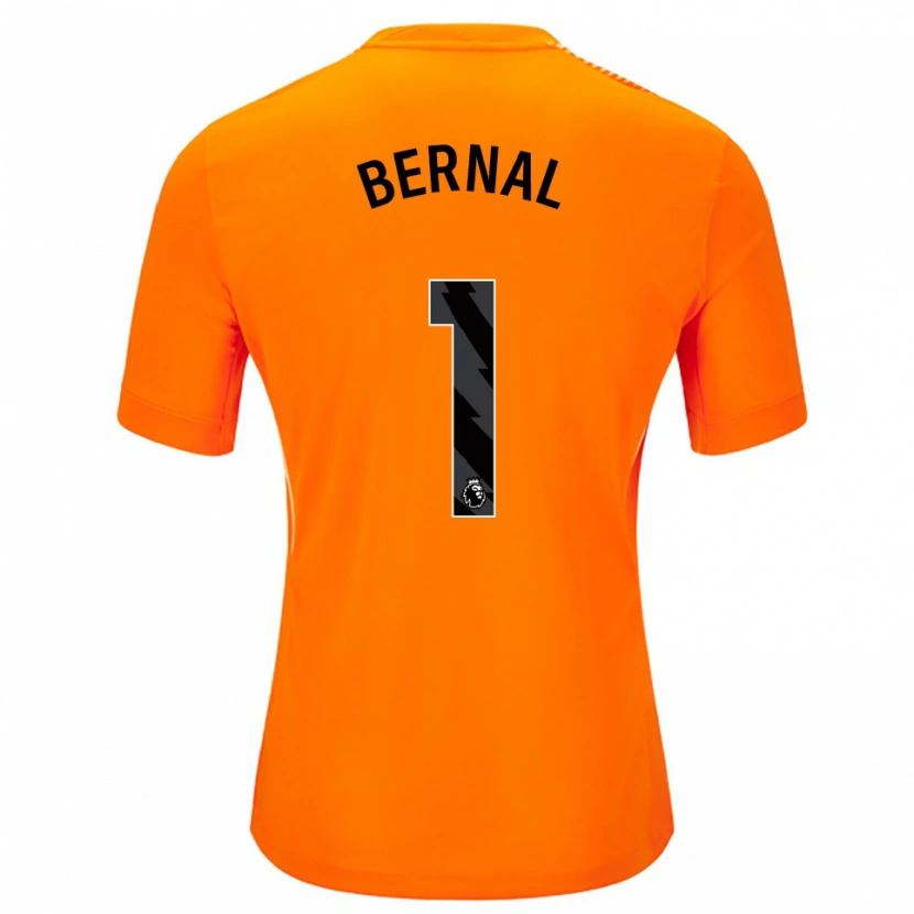 Danxen Kinderen Freddy Bernal #1 Oranje Zwart Keepersshirt 2025/26 T-Shirt België
