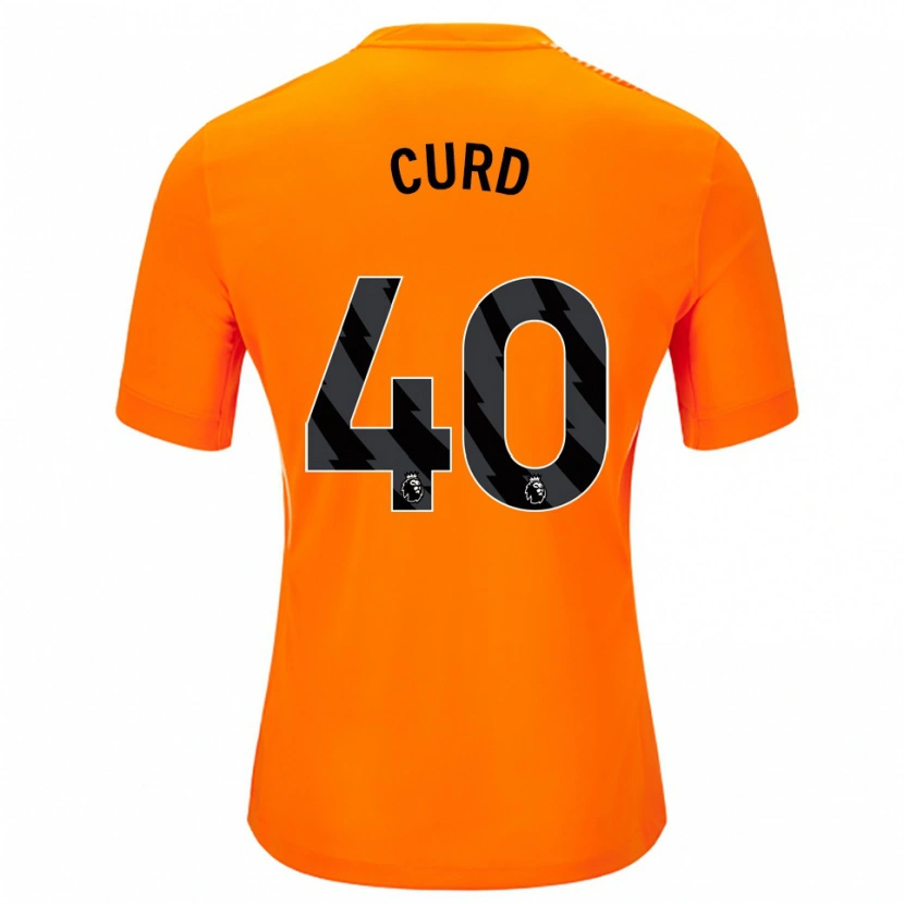 Danxen Kinderen Ted Curd #40 Oranje Zwart Keepersshirt 2025/26 T-Shirt België