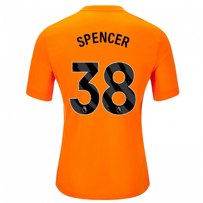 Danxen Kinderen Becky Spencer #38 Oranje Zwart Keepersshirt 2025/26 T-Shirt België