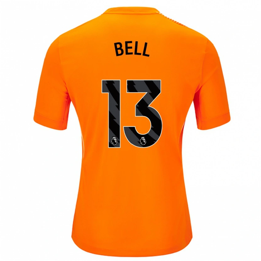 Danxen Kinderen Toby Bell #13 Oranje Zwart Keepersshirt 2025/26 T-Shirt België