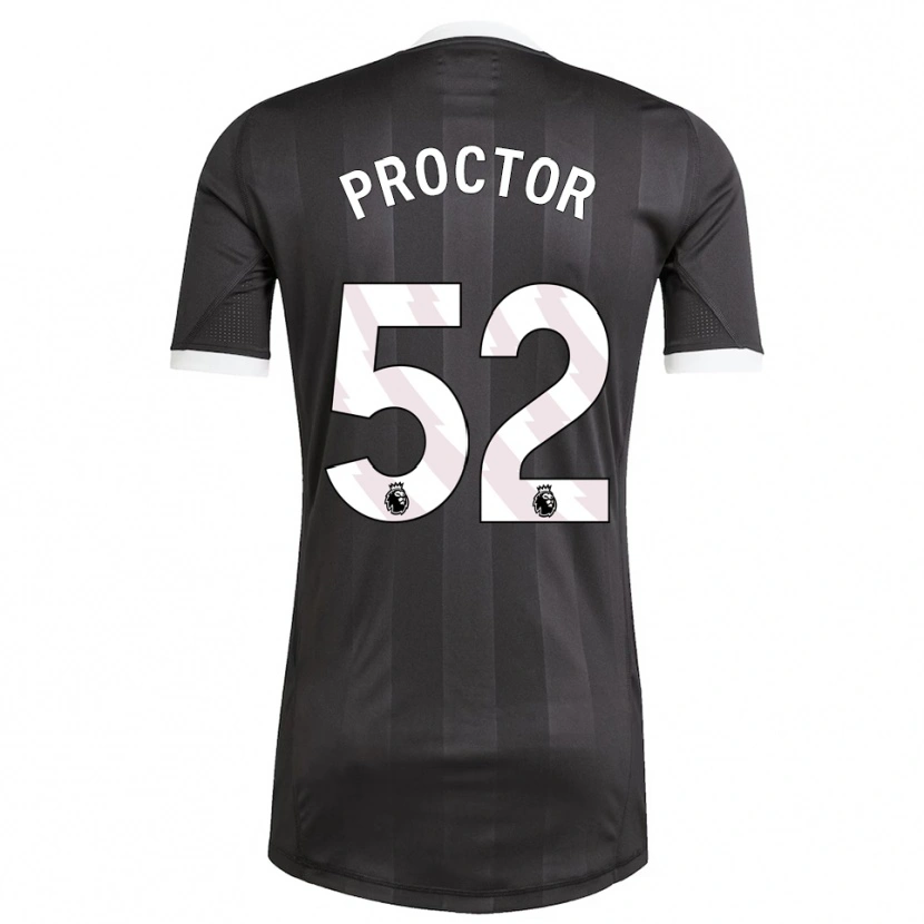 Danxen Kinderen Sam Proctor #52 Zwart Wit Keepersshirt 2025/26 T-Shirt België