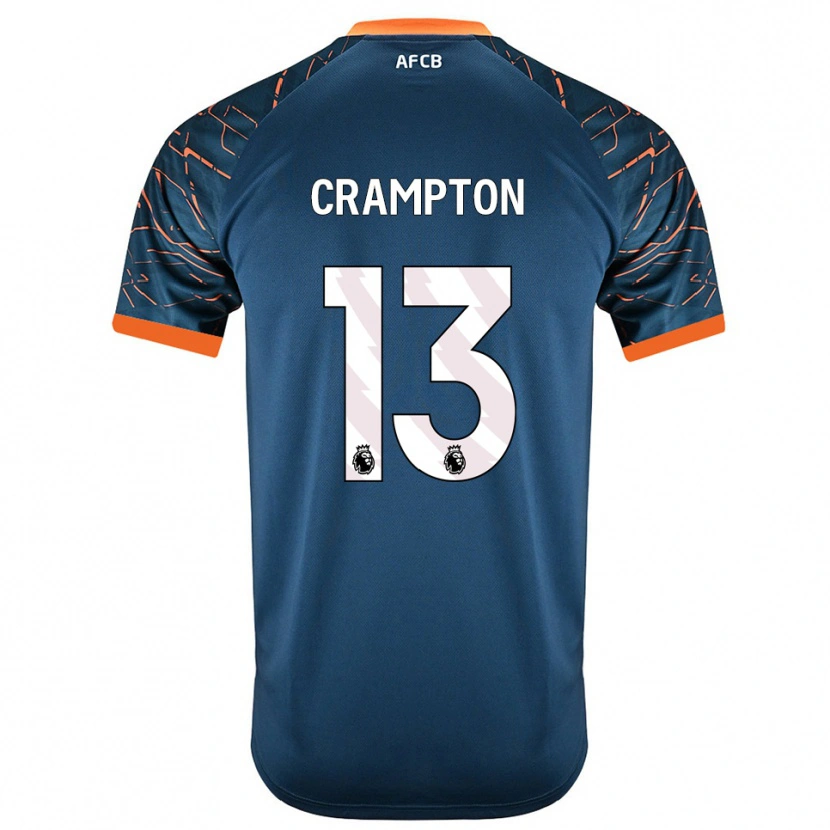 Danxen Kinderen Kai Crampton #13 Donker Leisteen Blauw Keepersshirt 2025/26 T-Shirt België