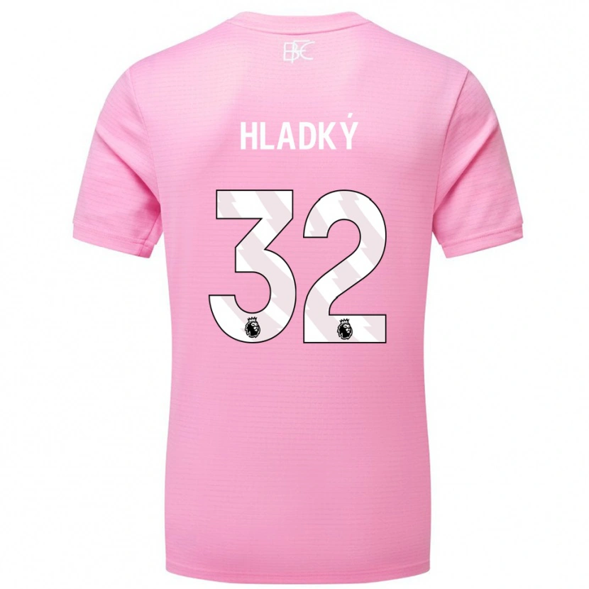 Danxen Kinderen Vaclav Hladky #32 Roze Wit Keepersshirt 2025/26 T-Shirt België