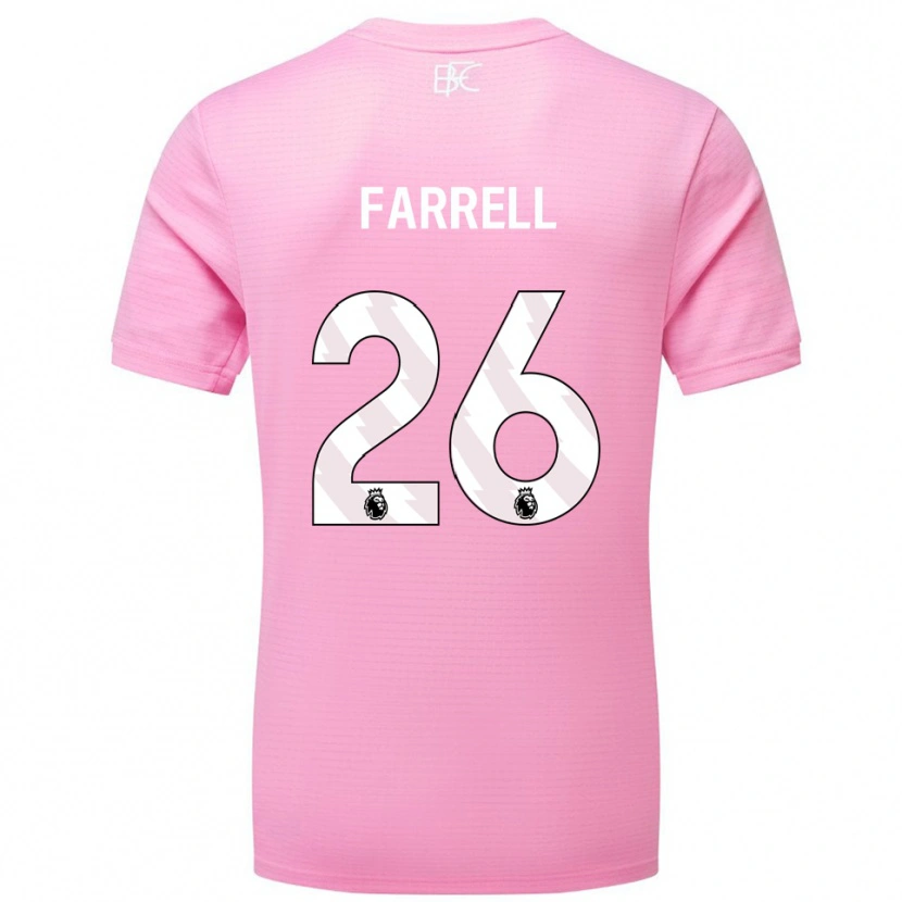 Danxen Kinderen Lucy Farrell #26 Roze Wit Keepersshirt 2025/26 T-Shirt België