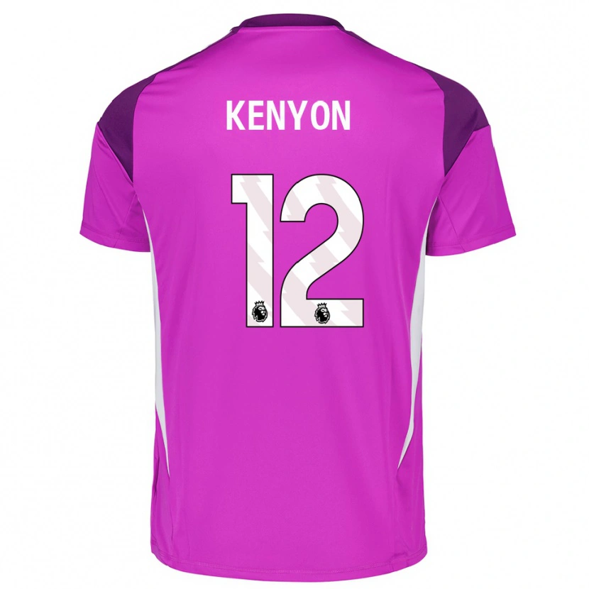 Danxen Kinderen George Kenyon #12 Paars Wit Keepersshirt 2025/26 T-Shirt België