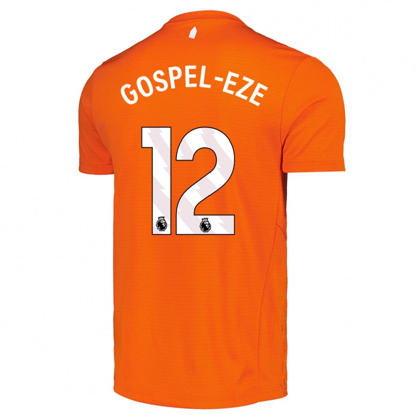 Danxen Kinderen Goodness Gospel-Eze #12 Oranje Zwart Keepersshirt 2025/26 T-Shirt België