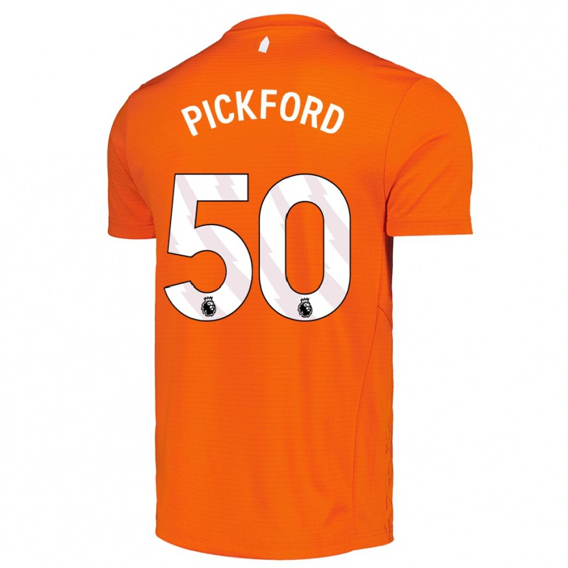Danxen Kinderen George Pickford #50 Oranje Zwart Keepersshirt 2025/26 T-Shirt België