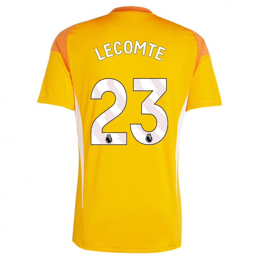 Danxen Kinderen Benjamin Lecomte #23 Oranje Wit Keepersshirt 2025/26 T-Shirt België