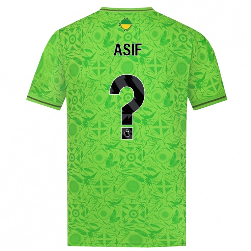 Danxen Kinderen Dawood Asif #0 Groen Zwart Keepersshirt 2025/26 T-Shirt België