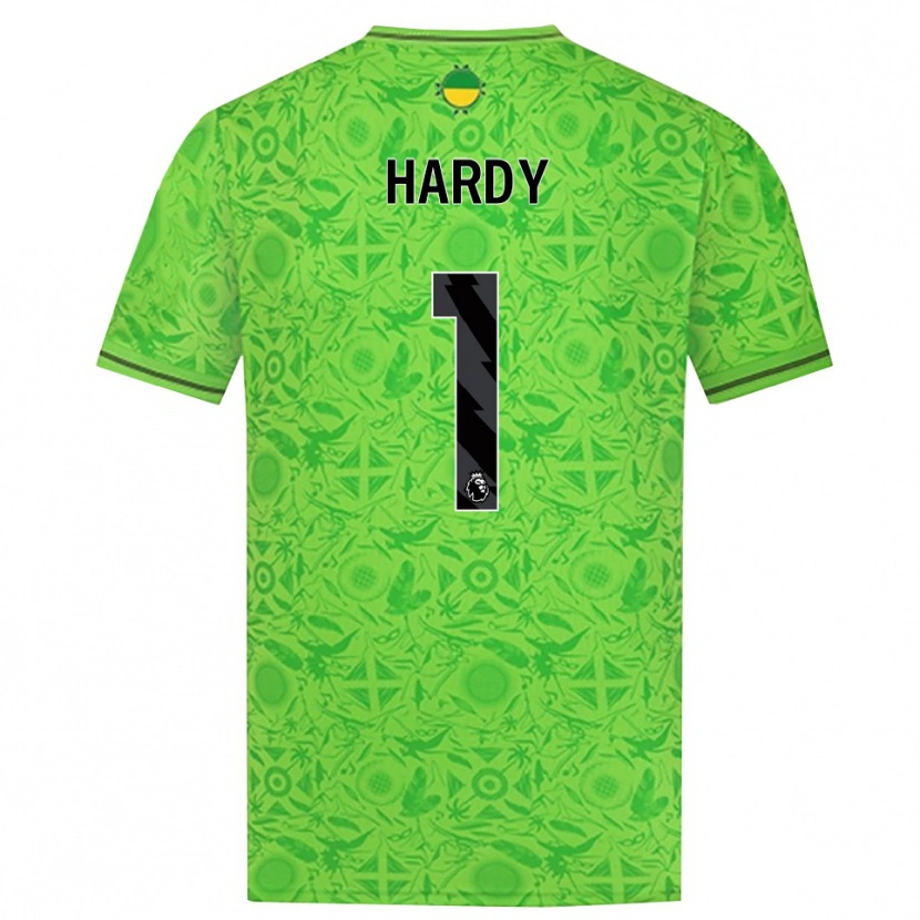Danxen Kinderen George Hardy #1 Groen Zwart Keepersshirt 2025/26 T-Shirt België